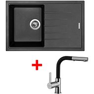 Sinks Best 780 Granblack + Enigma S GR - Kitchen Sink and Tap Set