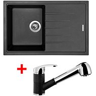 Sinks Best 780 Granblack + Legenda S GR - Kitchen Sink and Tap Set