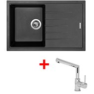 Sinks Best 780 Granblack + Mix 350P - Kitchen Sink and Tap Set