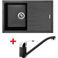 Sinks Best 780 Granblack + Pronto GR - Kitchen Sink and Tap Set