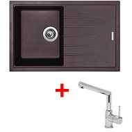 Sinks Best 780 Marone + Mix 350P - Kitchen Sink and Tap Set
