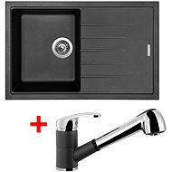Sinks Best 780 Metalblack + Legenda S GR - Kitchen Sink and Tap Set
