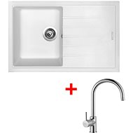 Sinks Best 780 Milk + Vitalia - Kitchen Sink and Tap Set