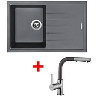 Sinks Best 780 Titanium + Enigma S GR - Kitchen Sink and Tap Set