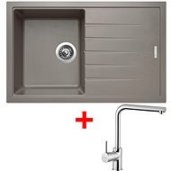 Sinks Best 780 Truffle + Elka - Kitchen Sink and Tap Set