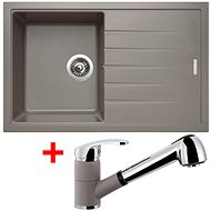 Sinks Best 780 Truffle + Legenda S GR - Kitchen Sink and Tap Set