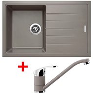 Sinks Best 780 Truffle + Pronto GR - Kitchen Sink and Tap Set
