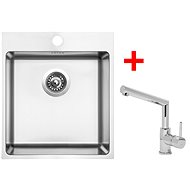 Sinks Blocker 450 + Mix 350 P - Kitchen Sink and Tap Set
