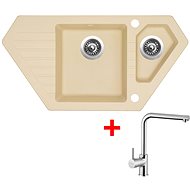 Sinks Bravo 850.1 Sahara + Elka - Kitchen Sink and Tap Set