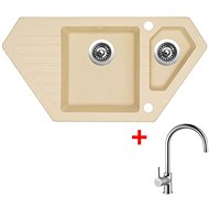 Sinks Bravo 850.1 Sahara + Vitalia - Kitchen Sink and Tap Set