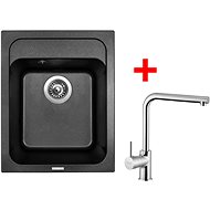 Sinks Classic 400 Metalblack + Elka - Kitchen Sink and Tap Set