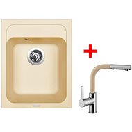 Sinks Classic 400 Sahara + Enigma S GR - Kitchen Sink and Tap Set