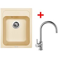 Sinks Classic 400 Sahara + Vitalia - Kitchen Sink and Tap Set