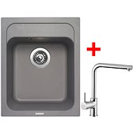 Sinks Classic 400 Titanium + Elka - Kitchen Sink and Tap Set