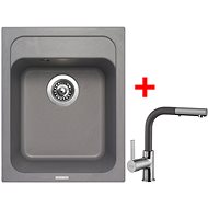 Sinks Classic 400 Titanium + Enigma S GR - Kitchen Sink and Tap Set