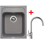 Sinks Classic 400 Titanium + Vitalia - Kitchen Sink and Tap Set