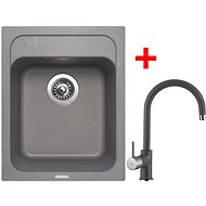 Sinks Classic 400 Titanium + Vitalia GR - Kitchen Sink and Tap Set