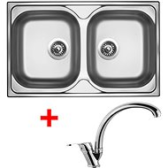 Sinks Classic 800 Duo V + Evera - Kitchen Sink and Tap Set