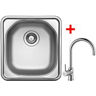 Sinks Compact 435 V + Vitalia - Kitchen Sink and Tap Set