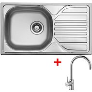 Sinks Compact 760 V + Vitalia - Kitchen Sink and Tap Set