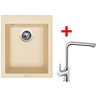 Sinks Cube 410 Sahara + Elka - Kitchen Sink and Tap Set