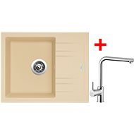 Sinks Linea 600 N Sahara + Elka - Kitchen Sink and Tap Set