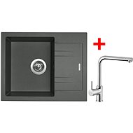 Sinks Linea 600 N Titanium + Elka - Kitchen Sink and Tap Set