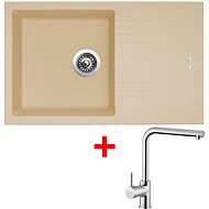 Sinks Linea 780 N Sahara + Elka - Kitchen Sink and Tap Set