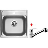 Sinks Manaus 480 V + Legenda S - Kitchen Sink and Tap Set
