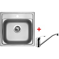 Sinks Manaus 480 V + Pronto - Kitchen Sink and Tap Set