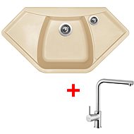 Sinks Naiky 980 Sahara + Elka - Kitchen Sink and Tap Set