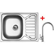 Sinks Okio 650 V + Vitalia - Kitchen Sink and Tap Set
