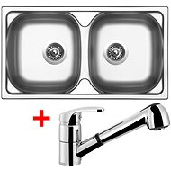 Sinks Okio 780 Duo V + Legenda S - Kitchen Sink and Tap Set