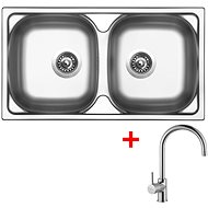 Sinks Okio 780 Duo V + Vitalia - Kitchen Sink and Tap Set