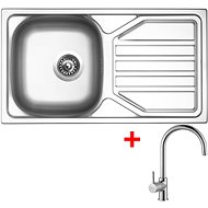 Sinks Okio 780 V + Vitalia - Kitchen Sink and Tap Set