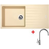 Sinks Perfecto 1000 Sahara + Vitalia - Kitchen Sink and Tap Set