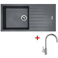 Sinks Perfecto 1000 Titanium + Vitalia - Kitchen Sink and Tap Set