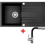 Sinks Rapid 780 Granblack + Enigma S GR - Kitchen Sink and Tap Set