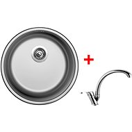 Sinks Round 450 V + Evera - Kitchen Sink and Tap Set