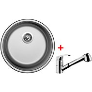 Sinks Round 450 V + Legenda S - Kitchen Sink and Tap Set