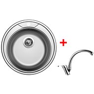 Sinks Round 510 V + Evera - Kitchen Sink and Tap Set