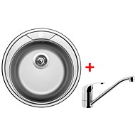 Sinks Round 510 V + Pronto - Kitchen Sink and Tap Set
