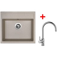 Sinks Solo 560 Avena + Vitalia - Kitchen Sink and Tap Set