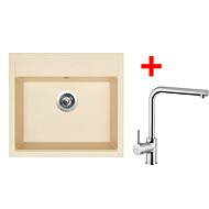 Sinks Solo 560 Sahara + Elka - Kitchen Sink and Tap Set