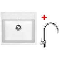 Sinks Solo 560 Sahara + Vitalia - Kitchen Sink and Tap Set