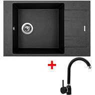 Sinks Vario 780 Granblack + Polo GR - Kitchen Sink and Tap Set