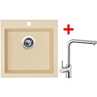 Sinks Viva 455 Sahara + Elka - Kitchen Sink and Tap Set