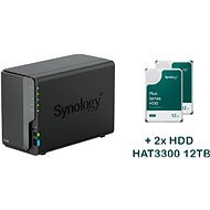 Synology DS224+ 2x HAT3300-12T, 24TB - NAS