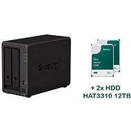 Synology DS723+ 2× HAT3310-12T (24 TB) - NAS