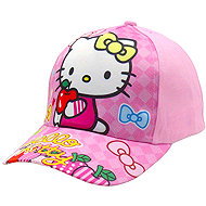 Hello kitty with print - children's cap sized. S/M - Baseball Cap